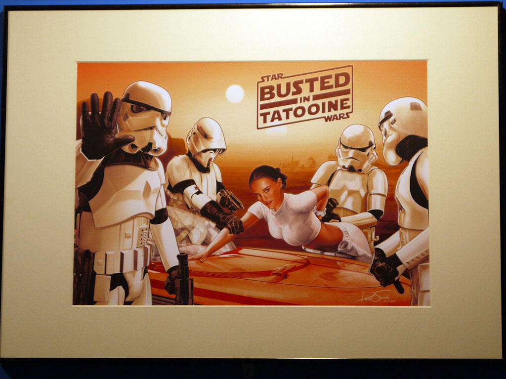 Vista en detalle del cuadro, impreso a 50x35cm.