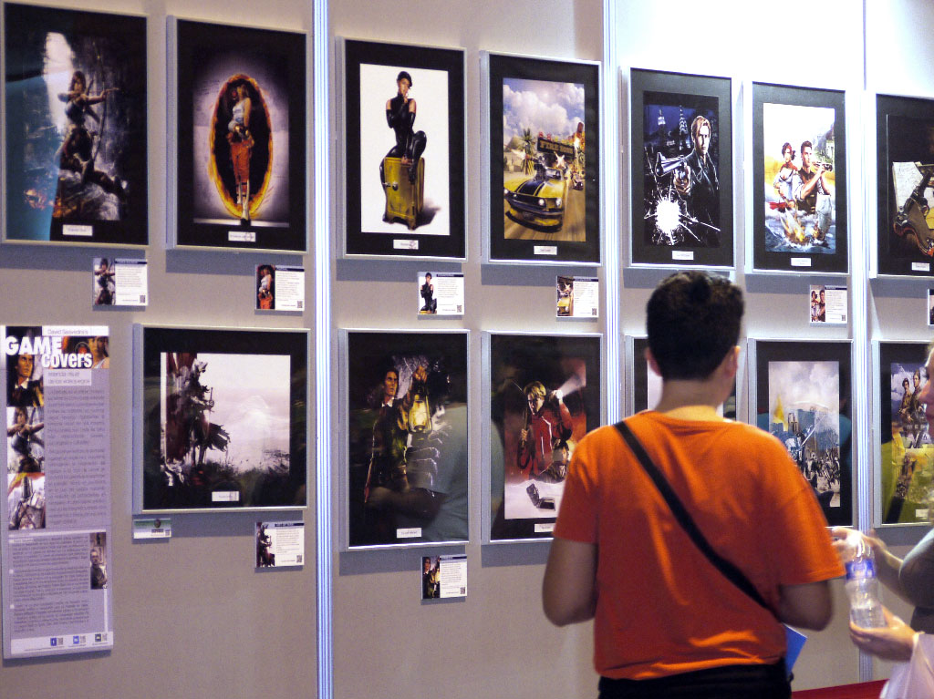 En esta ocasión hice placas descriptivas de cada ilustración.