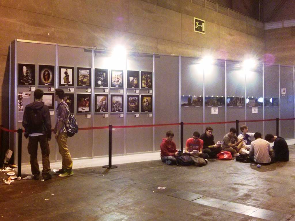 Vista de la zona de exposiciones.