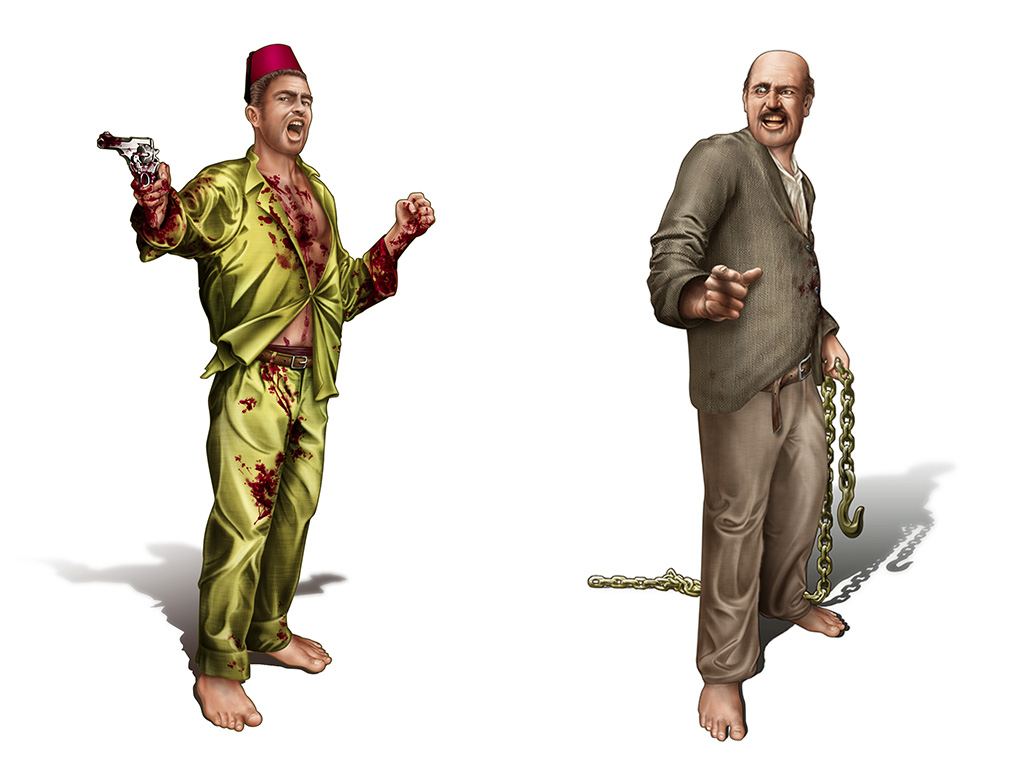 Ashmat y Sommers. Sectarios de Cthulhu.