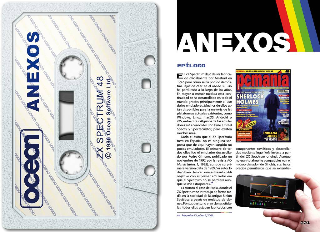 Doble página con la apertura de los Anexos.